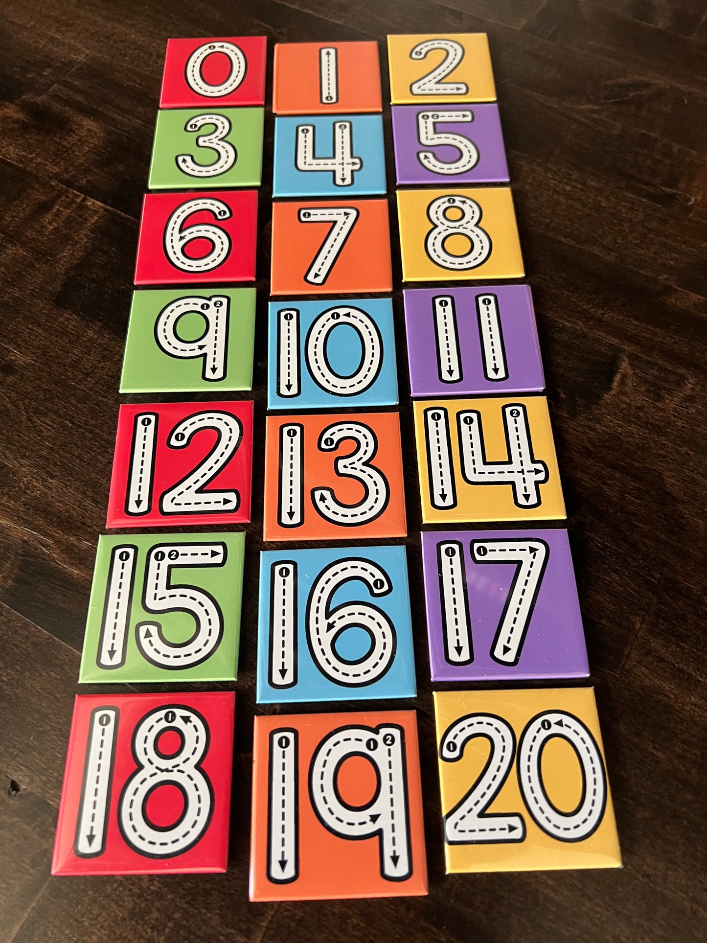 Number Tracing Magnets 0-20
