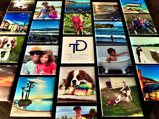 Set of 9 Custom Photo Magnets