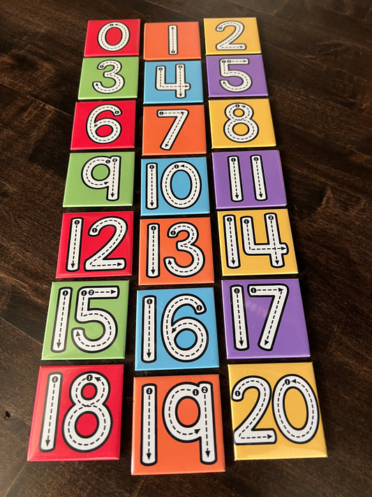 Number Tracing Magnets 0-20